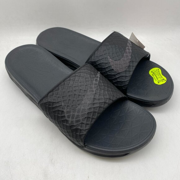 *NEW* Nike Benassi Solarsoft  Slides Sandals Black